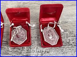 Waterford Crystal Christmas Ornaments (1981-1993) With Red Boxes