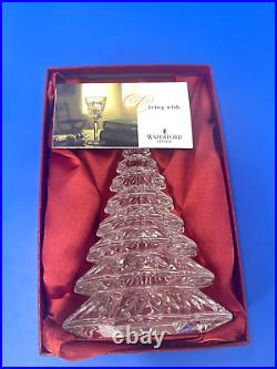 Waterford Crystal Christmas Tree 6.5 In Original Box