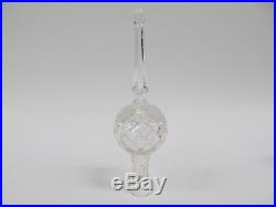 Waterford Crystal Christmas Tree Topper Ornament In Original Box