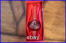 Waterford Crystal Clarendon Ruby Red Christmas Tree Topper Ornament WITH BOX