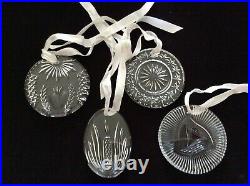 Waterford Crystal Disk Ornaments Times Square Collection 2001 2004 MIB