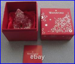Waterford Crystal Figural Christmas Tree Medium Figurine New in Box