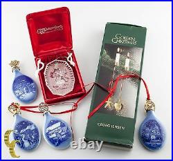 Waterford Crystal, Georg Jensen, Bing & Grondhal Christmas Ornaments Baby's 1st