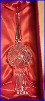 Waterford Crystal Glass Christmas Tree Topper Tree Top Ornament