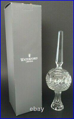 Waterford Crystal Glass Clarendon Christmas Tree Topper Ornament 10.5