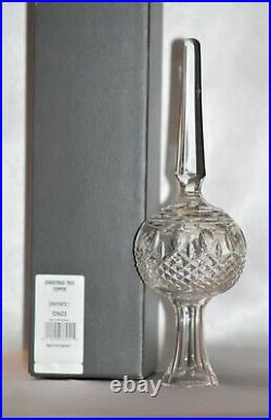 Waterford Crystal, Gorgeous Clarendon Christmas Tree Topper Ornament 10.5, MIB