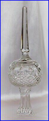Waterford Crystal, Gorgeous Clarendon Christmas Tree Topper Ornament 10.5, MIB