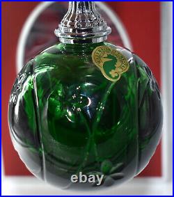 Waterford Crystal Green Cased Ball Ornament Shamrock NOS 2006 First Edition