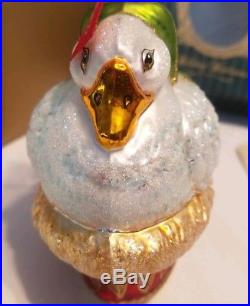 Waterford Crystal Holiday Heirlooms 12 Days Christmas Ornament 6 Geese a Laying
