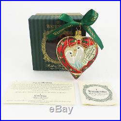 Waterford Crystal Holiday Heirlooms 2 Two Turtle Doves 12 Day Xmas Ornament 1999