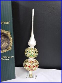 Waterford Crystal Holiday Heirlooms Holiday Jubilee Tree Topper 1st issue Rare