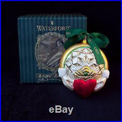 Waterford Crystal Holiday Heirlooms Irish CLADDAGH RING 2000 Xmas Tree Ornament