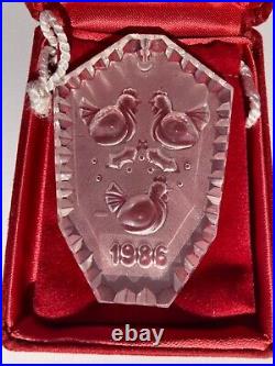 Waterford Crystal Irish 12 Days of Christmas Ornaments