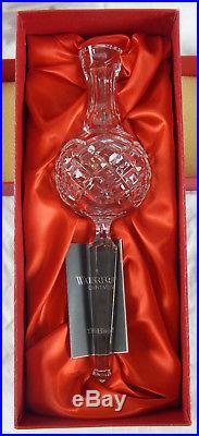 Waterford Crystal Lead Glass Christmas Tree Topper + Box Excellent! Acid Etch