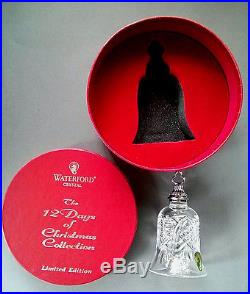 Waterford Crystal Ltd. 1st Edition 12 Days Christmas Partridge Bell Ornament