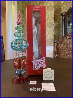 Waterford Crystal Marquis Carnivals Tree Topper Xmas Star 15.5 with Box