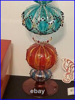 Waterford Crystal Marquis Venetian Carnival Glass Tree Topper Christmas Star 16