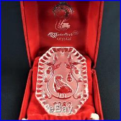 Waterford Crystal Ornament 12 Days Of Christmas 1982 Partridge in a Pear Tree