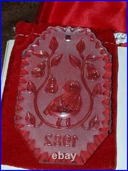 Waterford Crystal Ornament 12 Days of Christmas 1982 RARE VINTAGE collectible