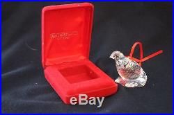 Waterford Crystal Ornament 1995 with Box 12 Days of Christmas Partridge