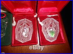 Waterford Crystal Ornaments 12 Days Of Christmas & Others 1981-2005 Lot Of 25