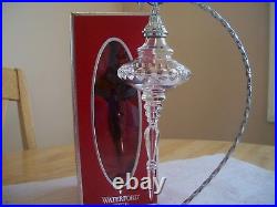 Waterford Crystal Rare 2004 Mib Snow Crystals Spire Ornament Beautiful Htf