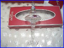 Waterford Crystal Rare 2004 Mib Snow Crystals Spire Ornament Beautiful Htf
