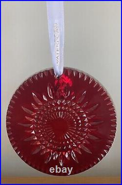 Waterford Crystal Ruby Red 2024 New Year's Eve Celebration Ornament NIB