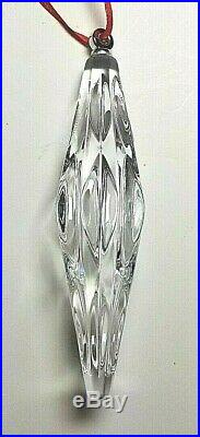Waterford Crystal Set of 3 Icicle Christmas Tree Ornaments! NIB