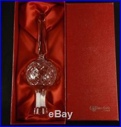 Waterford Crystal Signed Christmas Holiday Tree Topper Ornament In Box