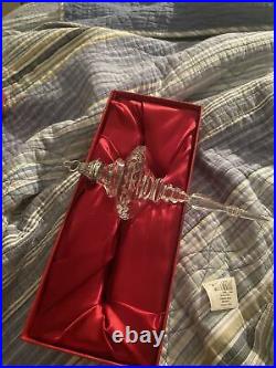 Waterford Crystal Snow Christmas Spire Ornament in Orig. Box, 2004