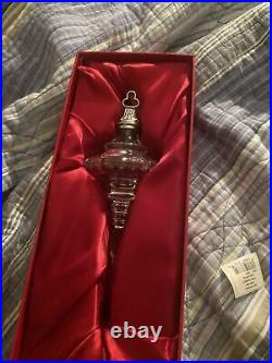 Waterford Crystal Snow Christmas Spire Ornament in Orig. Box, 2004