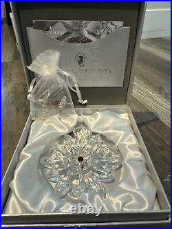 Waterford Crystal Snowflake Wishes for Joy 2011 Christmas Ornament NIB MINT 1st