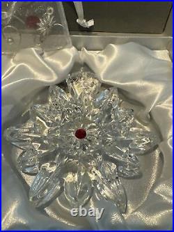 Waterford Crystal Snowflake Wishes for Joy 2011 Christmas Ornament NIB MINT 1st