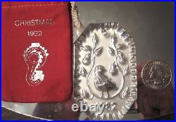 Waterford Crystal THE 12 DAYS OF CHRISTMAS ornaments, rare 5 golden rings, look