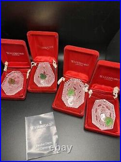 Waterford Crystal The 12 Days Of Christmas Ornament Lot 85-88, 90-95 With Boxes