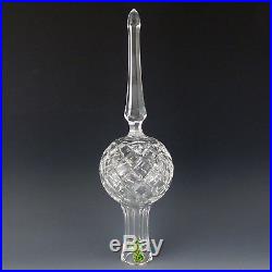 Waterford Crystal Tree Top Topper Xmas Ornament Star Ireland Made Earlier Mark