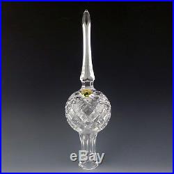 Waterford Crystal Tree Top Topper Xmas Ornament Star Ireland Made Earlier Mark P