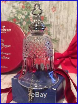 Waterford Crystal Twelve Days of Christmas Bell Ornament- Eleven Pipers Piping