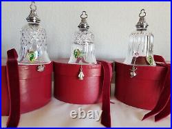Waterford Crystal Twelve Days of Christmas Bell Ornaments Complete set of 12
