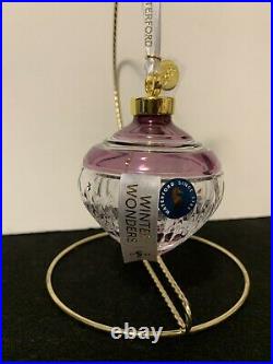 Waterford Crystal winter wonders midnight Frost Bauble ornament MIB