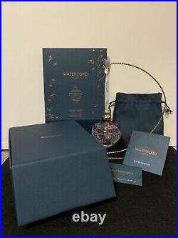 Waterford Crystal winter wonders midnight Frost Bauble ornament MIB