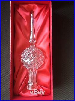 Waterford Cut Crystal Christmas Tree Topper Comeragh 10-1/2 withBox MINT