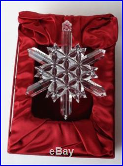 Waterford Faceted Snow Crystal Ornament Christmas Tree in Original Box