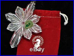 Waterford Heavy Crystal Radiant Cross Christmas Ornament withBag Ireland Beautiful