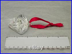 Waterford Lead Crystal Diamond Shape Christmas Ornament NIB