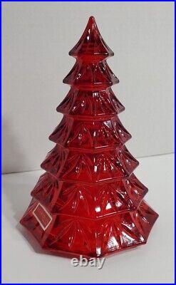 Waterford Marquis Christmas Tree 6.5 Red Crystal Germany No Box