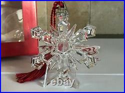 Waterford Marquis Crystal 2004 Annual Snowflake Ornament Mib