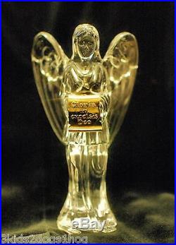 Waterford Millennium Clear Cut Crystal Christmas Nativity Angel Mint w Box