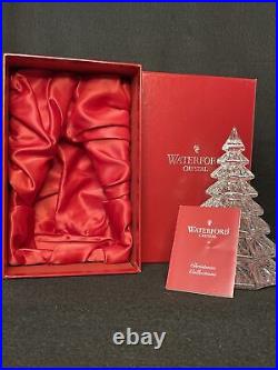 Waterford Original Lead Crystal Clear Sculpted Christmas/Evergreen Tree 6.5tall